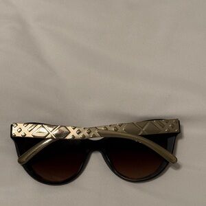 Burberry Sunglasses with Gold Accents